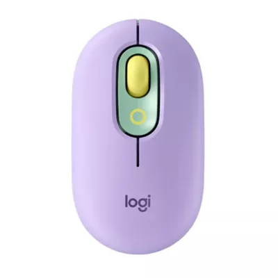 Logitech POP   Raton   compacto   optico   4 botones   inalambrico   Bluetooth 5 1   morado