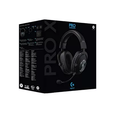 Logitech G Pro X Wireless LIGHTSPEED Gaming Headset   Auricular   7 1 canales   tamano completo   2 4 GHz   inalambrico
