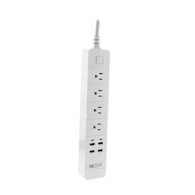 Nexxt   Solutions Connectivity   wireless 4 outlet   Conexion Wi Fi   4 toma corriente   4 puertos USB de carga   Compatible  con Amazon Alexa y Google Asistant   1875W de potencia maxim