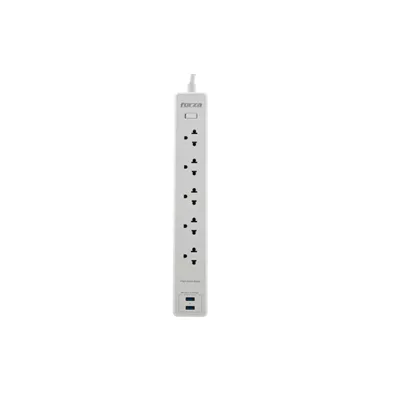 Forza   Surge protector   AC 110 220 V   5 Tomas de Corriente   UNV NEMA 2USB 5ft WH