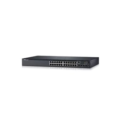 Dell Networking N1524   Conmutador   L2     Gestionado   24 x 10 100 1000   4 x 10 Gigabit SFP    flujo de aire de delante hacia atras   montaje en rack