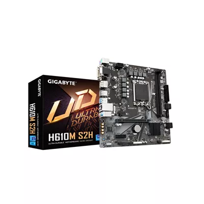 Gigabyte   H610M S2H G10   Motherboard   Micro ATX   LGA1700 Socket   Intel H610   para Core i9   para Core i7   para Core i5   para Core i3   para Celeron   para Pentium   Intel HD Graphics   DDR5