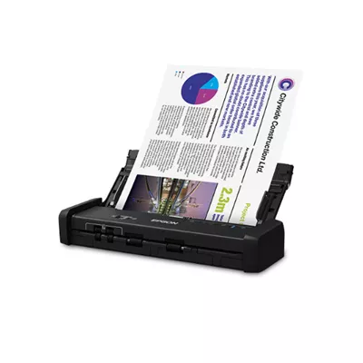 Epson DS 320   Escaner de documentos   a dos caras   Legal   600 ppp x 600 ppp   hasta 25 ppm  mono    hasta 25 ppm  color    Alimentador automatico de documentos  ADF   20 hojas    hasta 500 exploraciones por dia   USB 3 0