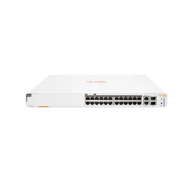 HPE Aruba Instant On 1960 24G 20p Class4 4p Class6 PoE 2XGT 2SFP  370W Switch   Conmutador   L3 Lite   Gestionado   24 x 10 100 1000   2 x 10 Gigabit SFP    2 x 100 1000 10GBase T   montaje en rack   PoE  370 W    BTO