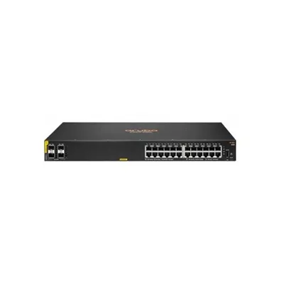 HPE Aruba 6000 24G Class4 PoE 4SFP 370W Switch   Conmutador   Gestionado   24 x 10 100 1000  PoE     4 x Gigabit SFP   flujo de aire de lado a lado   montaje en rack   PoE  370 W