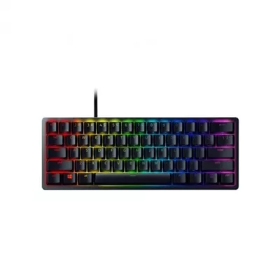 Razer Huntsman Mini   Teclado   retroiluminacion   USB   QWERTY   EE  UU    interruptor  Razer Clicky Optical Purple   negro