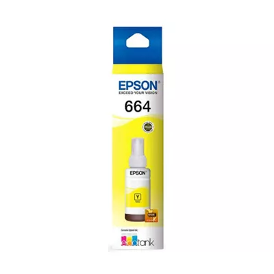 Epson T664   Amarillo   original   recarga de tinta   para Epson L380  L386  L395  L495  EcoTank ET 2600  2650  L1455  L396  L606  L656