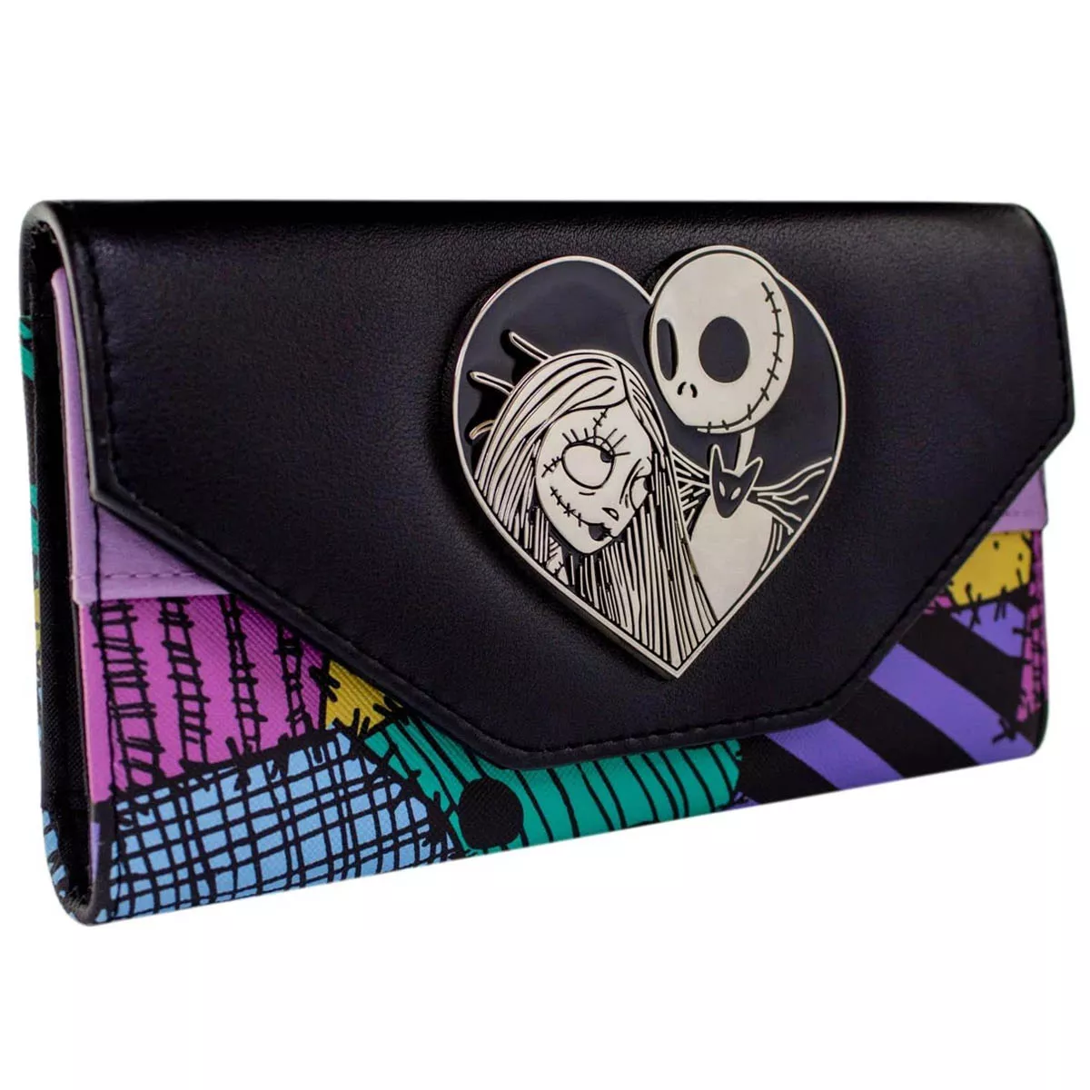 Jack y Sally Cartera Billetera Corazón Metálico 14 Servicios