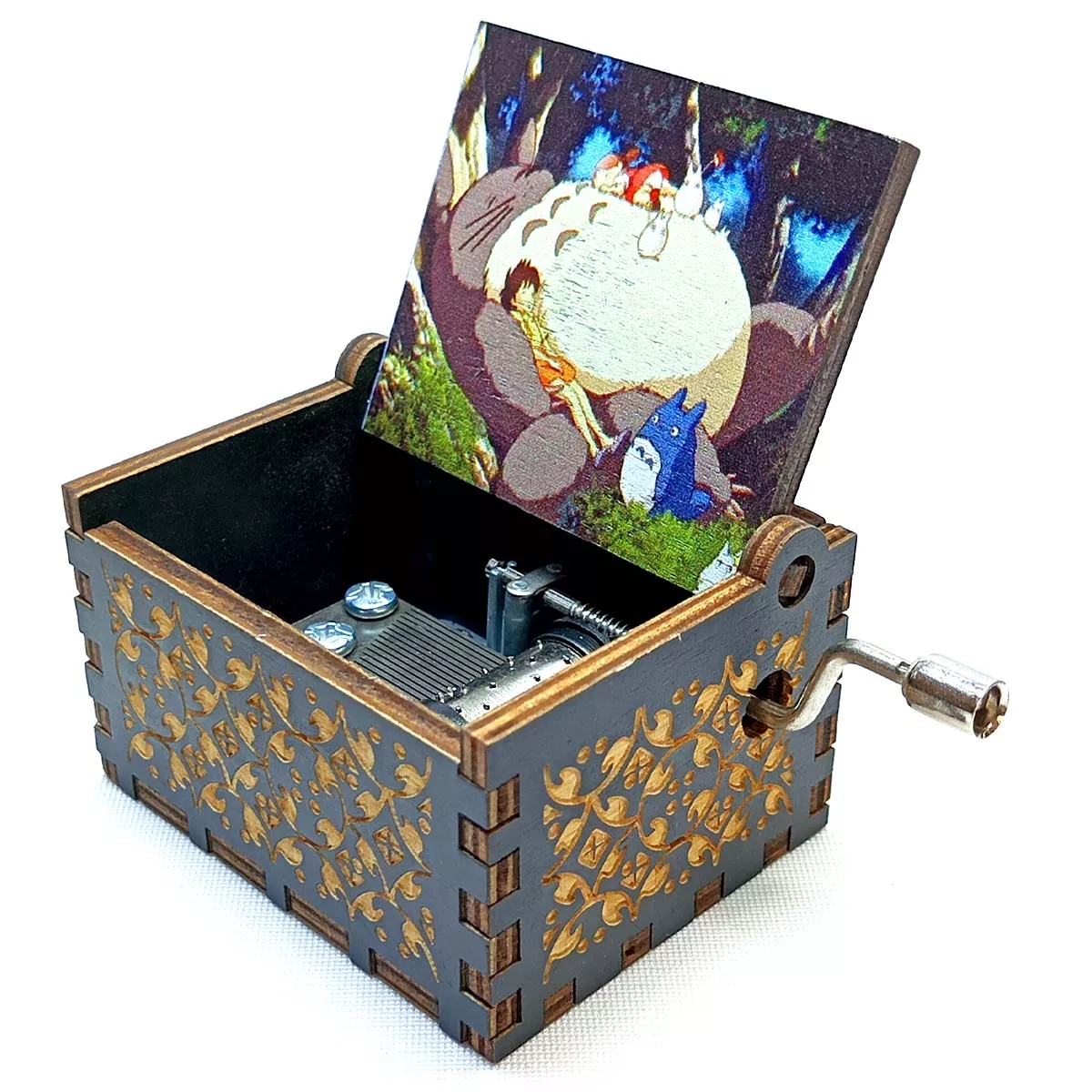 Totoro Caja Musical Manual Manivela