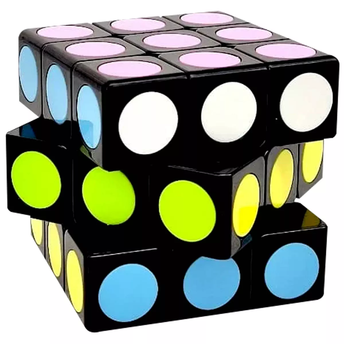 Cubo Rubik 3X3 Circulos Neon