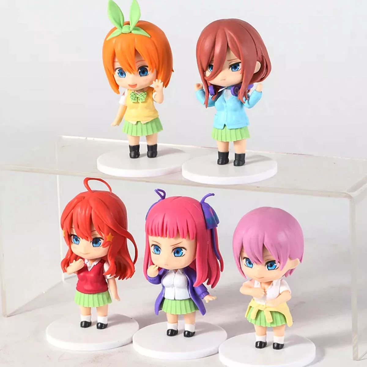 Quintillizas Chibi Set 5 Figuras 10cm PVC