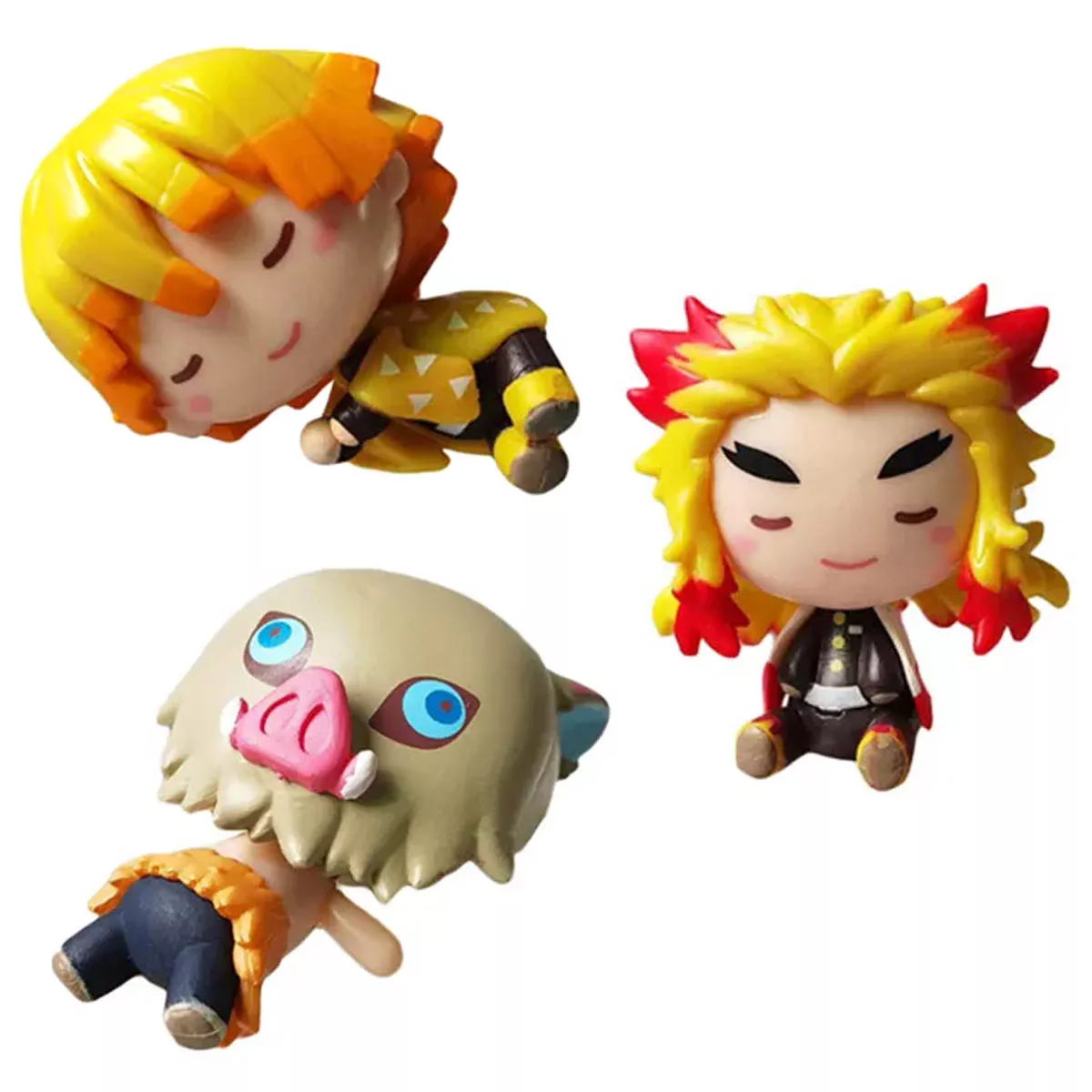 Demon Slayer Figura Dormilones Set 5 Pz PVC 5cm Precio x Unidad