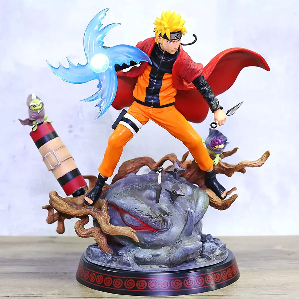 Naruto Uzumaki Modo Sabio Figura Con Luz + Control PVC ABS 28cm