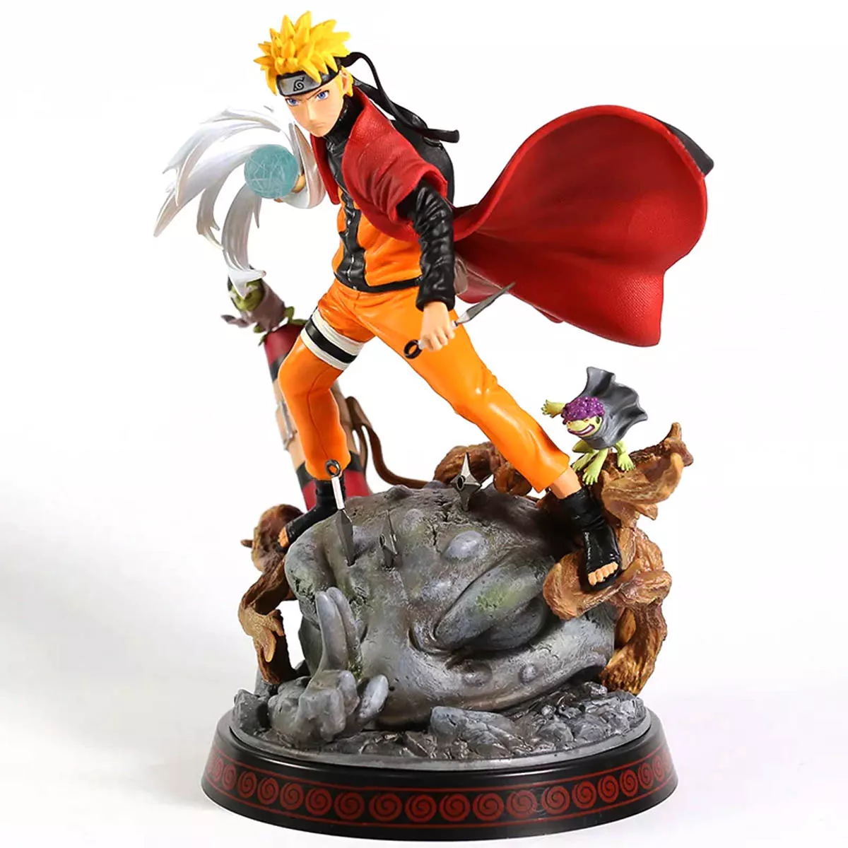 Naruto Uzumaki Modo Sabio Figura Con Luz + Control PVC ABS 28cm