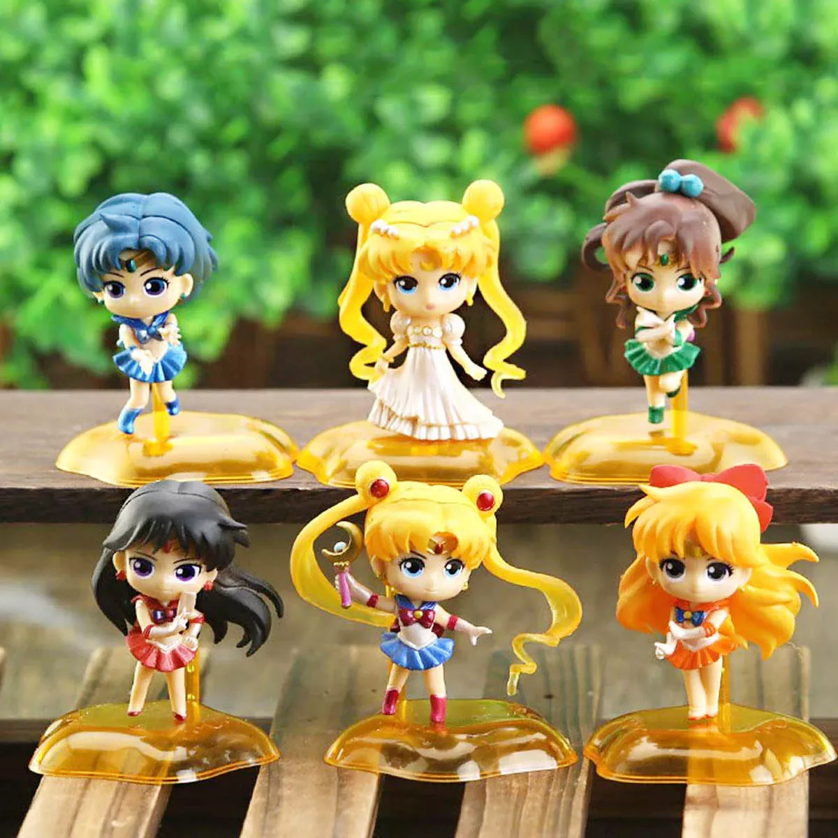 Sailor Moon Mini Figuras Set 6 Pz. PVC 7cm Precio x Unidad