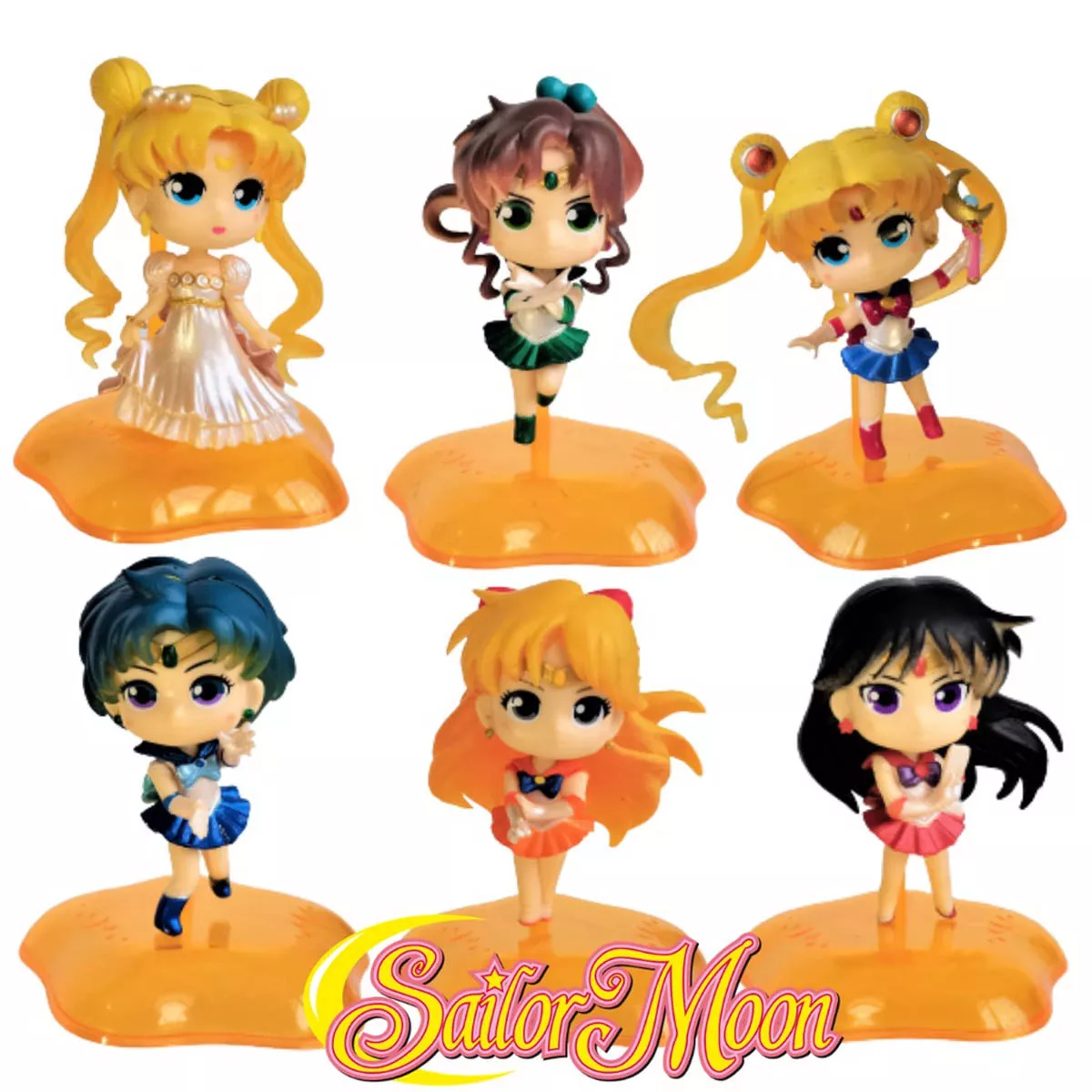 Sailor Moon Mini Figuras Set 6 Pz. PVC 7cm Precio x Unidad