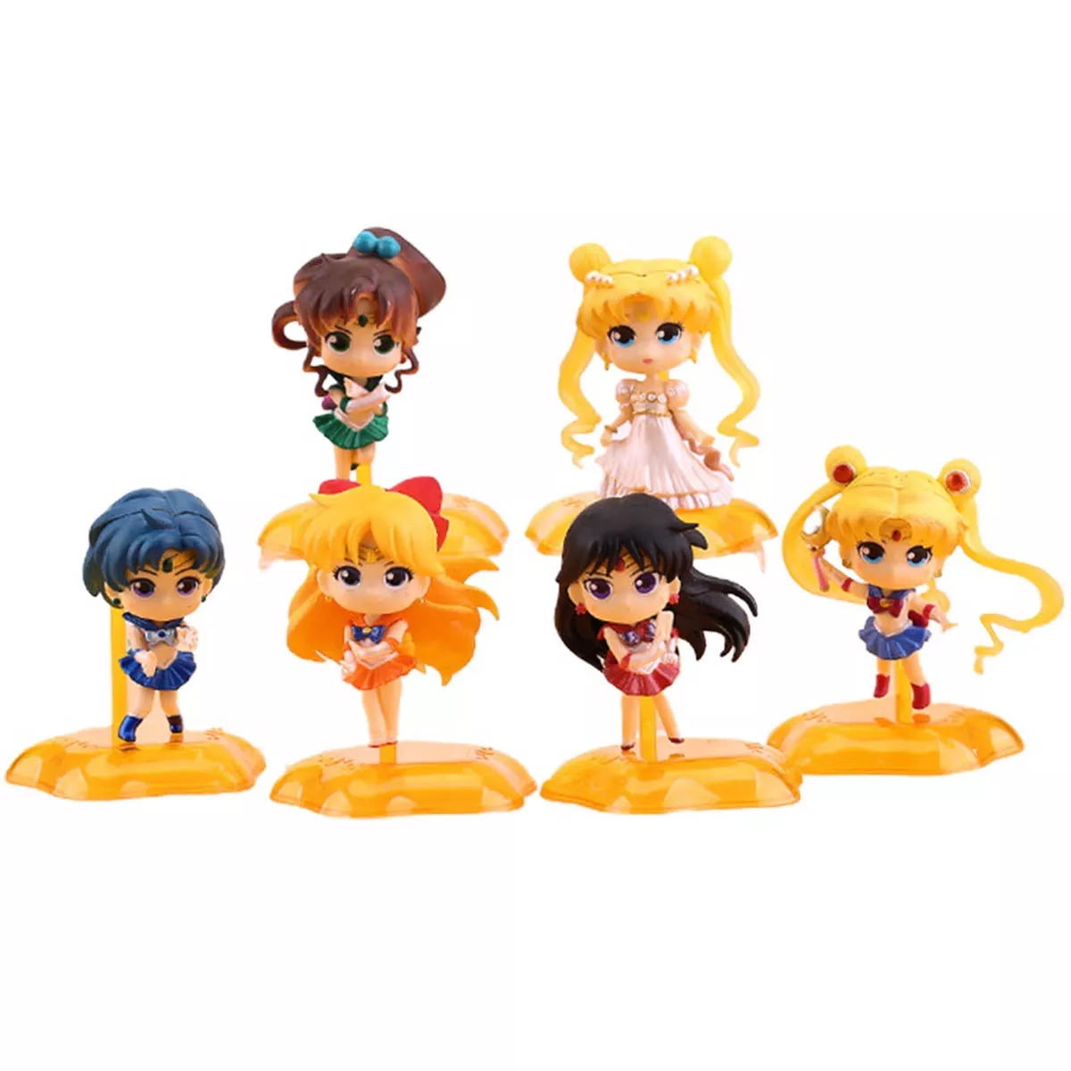 Sailor Moon Mini Figuras Set 6 Pz. PVC 7cm Precio x Unidad