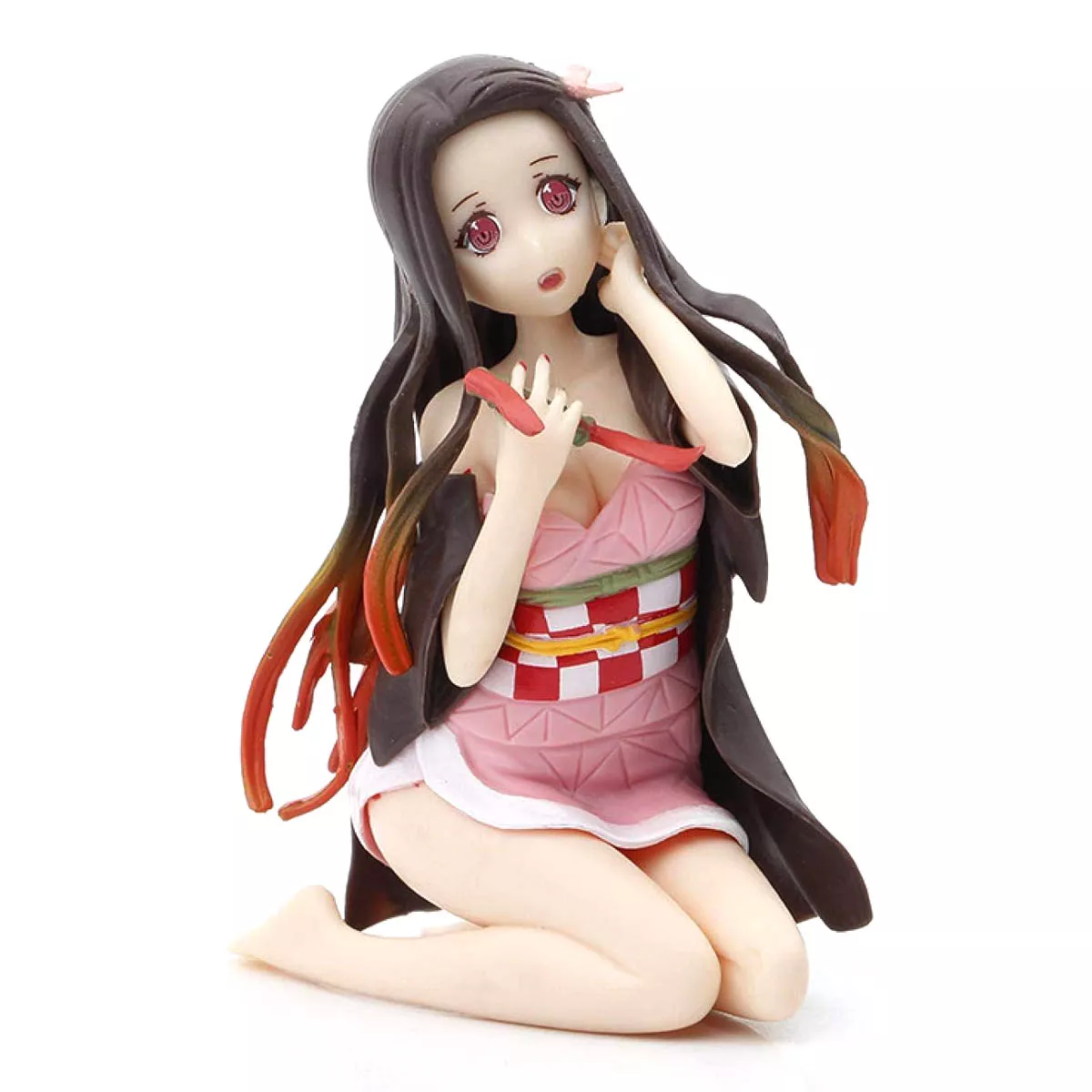 Demon Slayer Nezuko Sentada Figura 10cm PVC