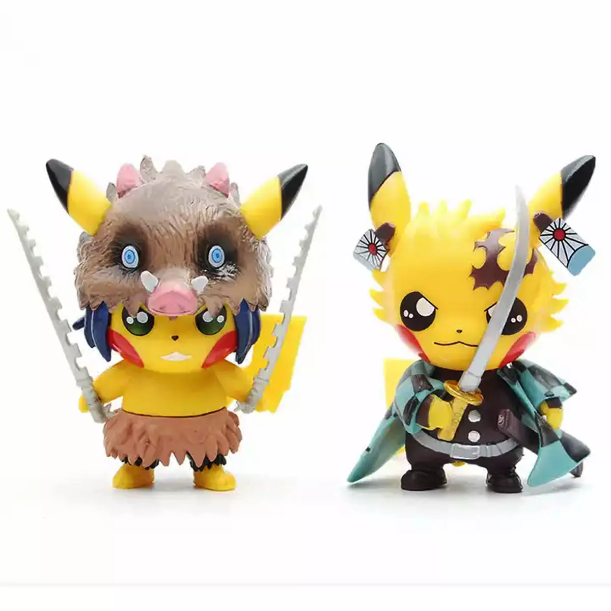 Pokemon Pi-Kachu x Demon Slayer Figuras Set  4 Pz Precio x Unidad