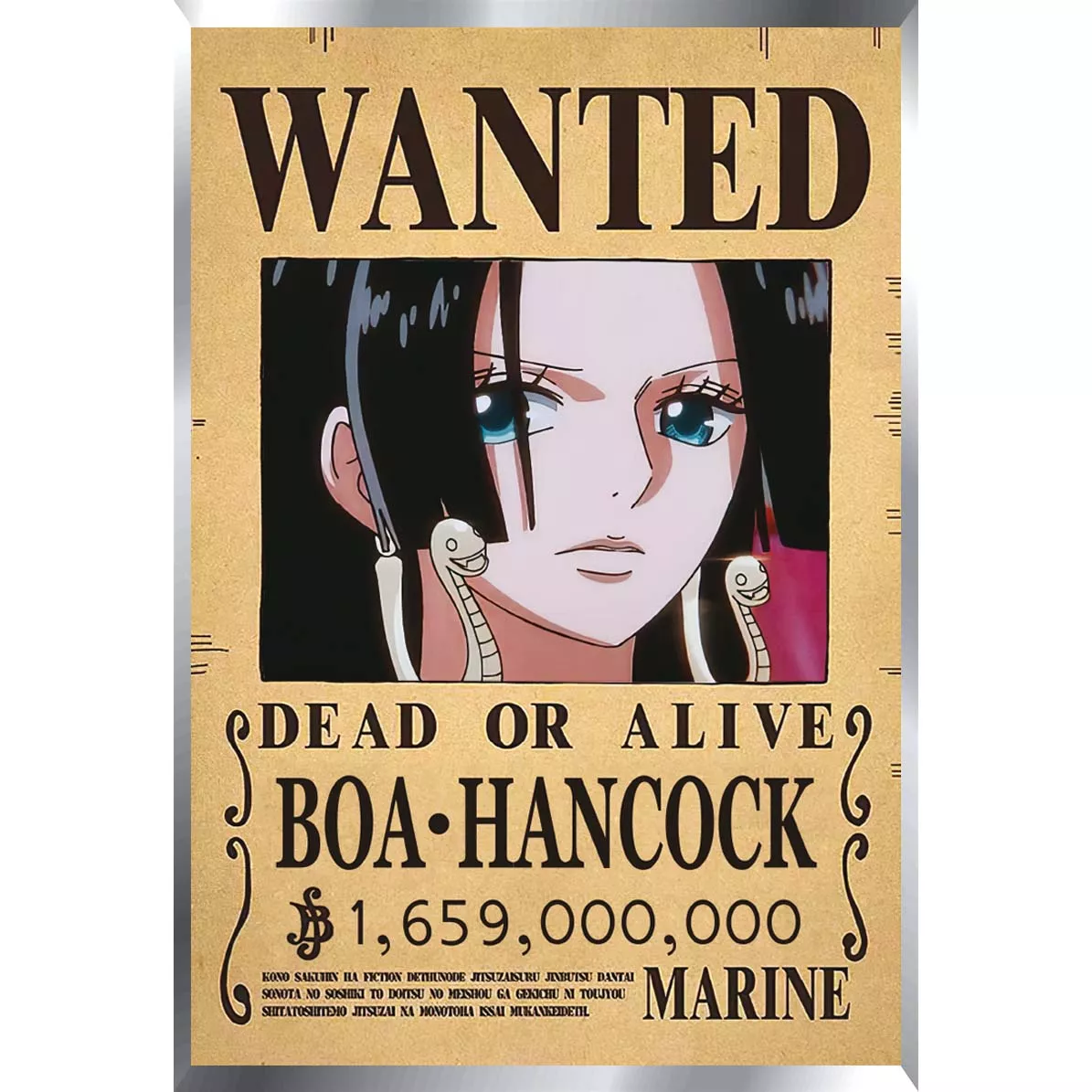 One Piece Recompensas M1 Posters Metalizados 48 x 33cm