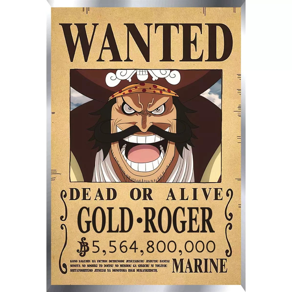 One Piece Recompensas M1 Posters Metalizados 48 x 33cm