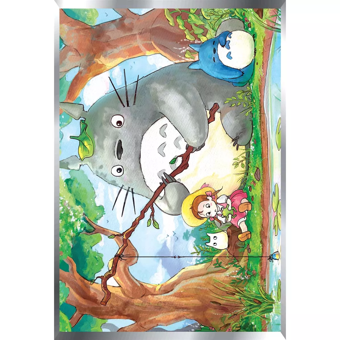 Totoro Posters Metalizados 48 x 33cm