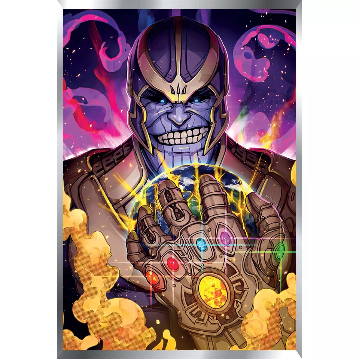 Thanos Marvel Posters Metalizados 48 x 33cm