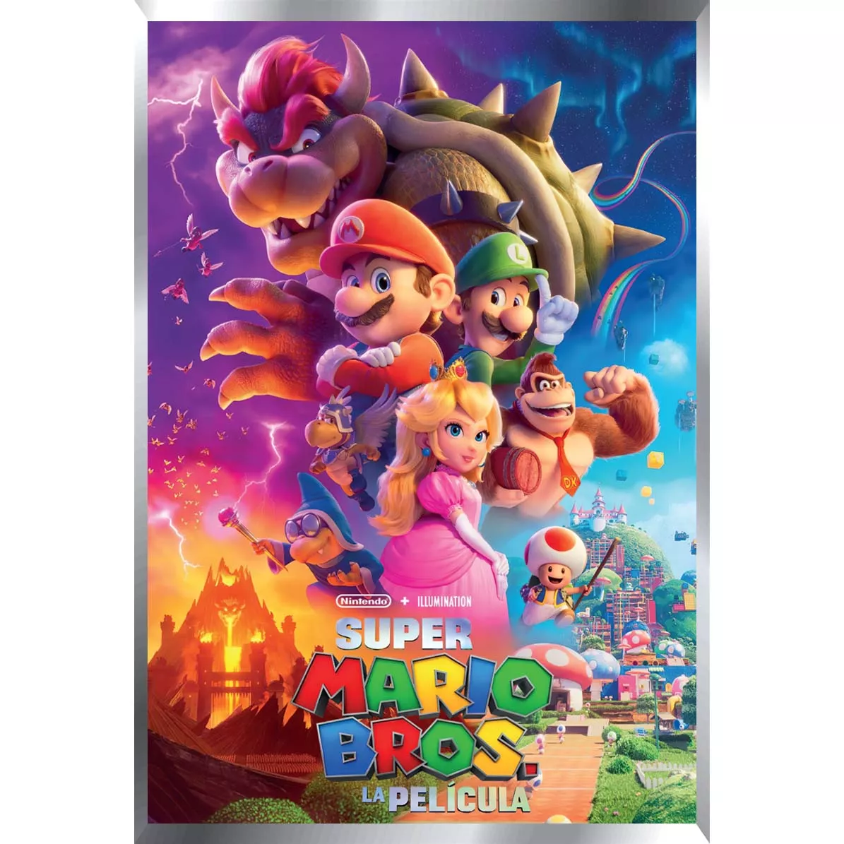 Mario Bross M1 Posters Metalizados 48 x 33cm