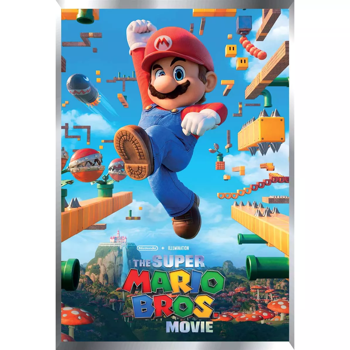 Mario Bross M2 Posters Metalizados 48 x 33cm