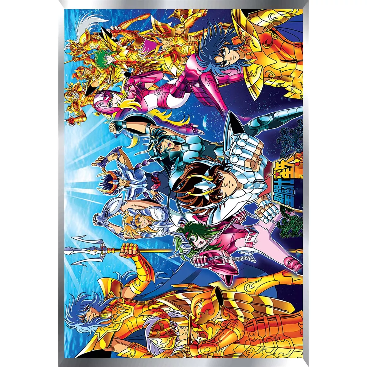 Caballeros del Zodiaco Posters Metalizados 48 x 33cm