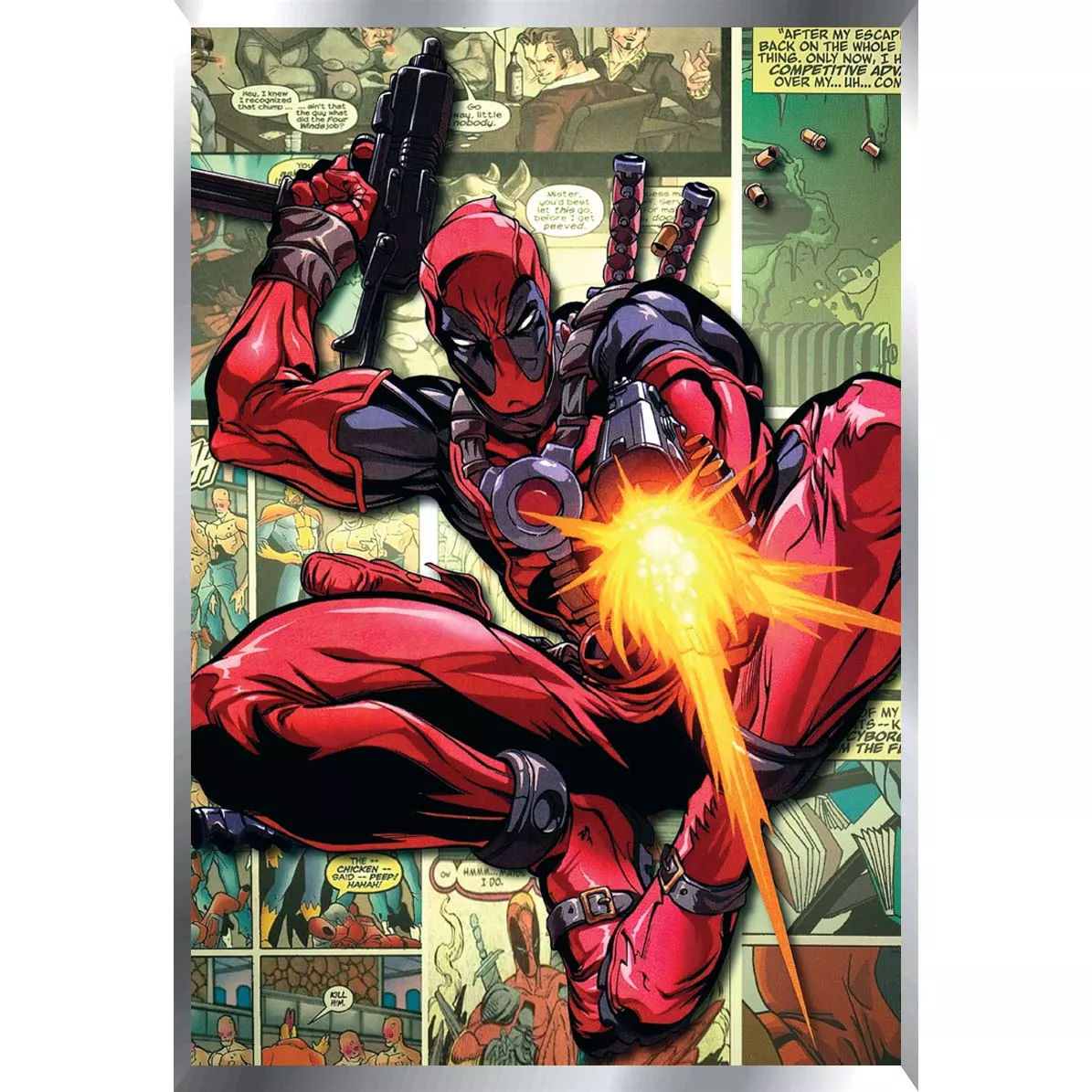 Dead Pool Posters Metalizados 48 x 33cm