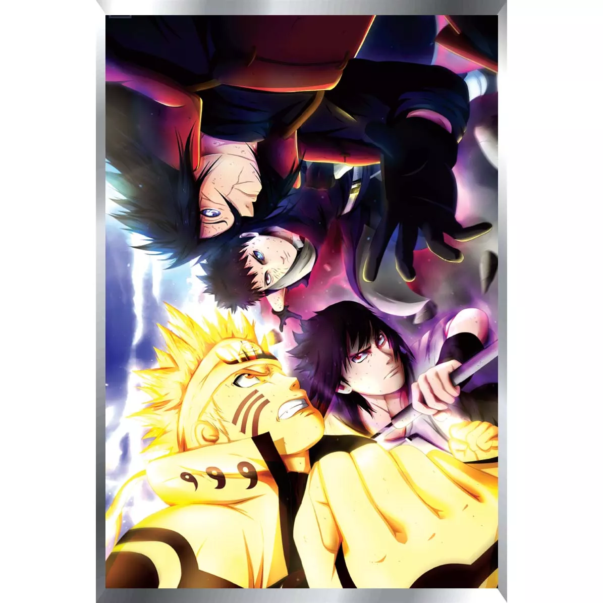 Naruto M2 Posters Metalizados 48 x 33cm