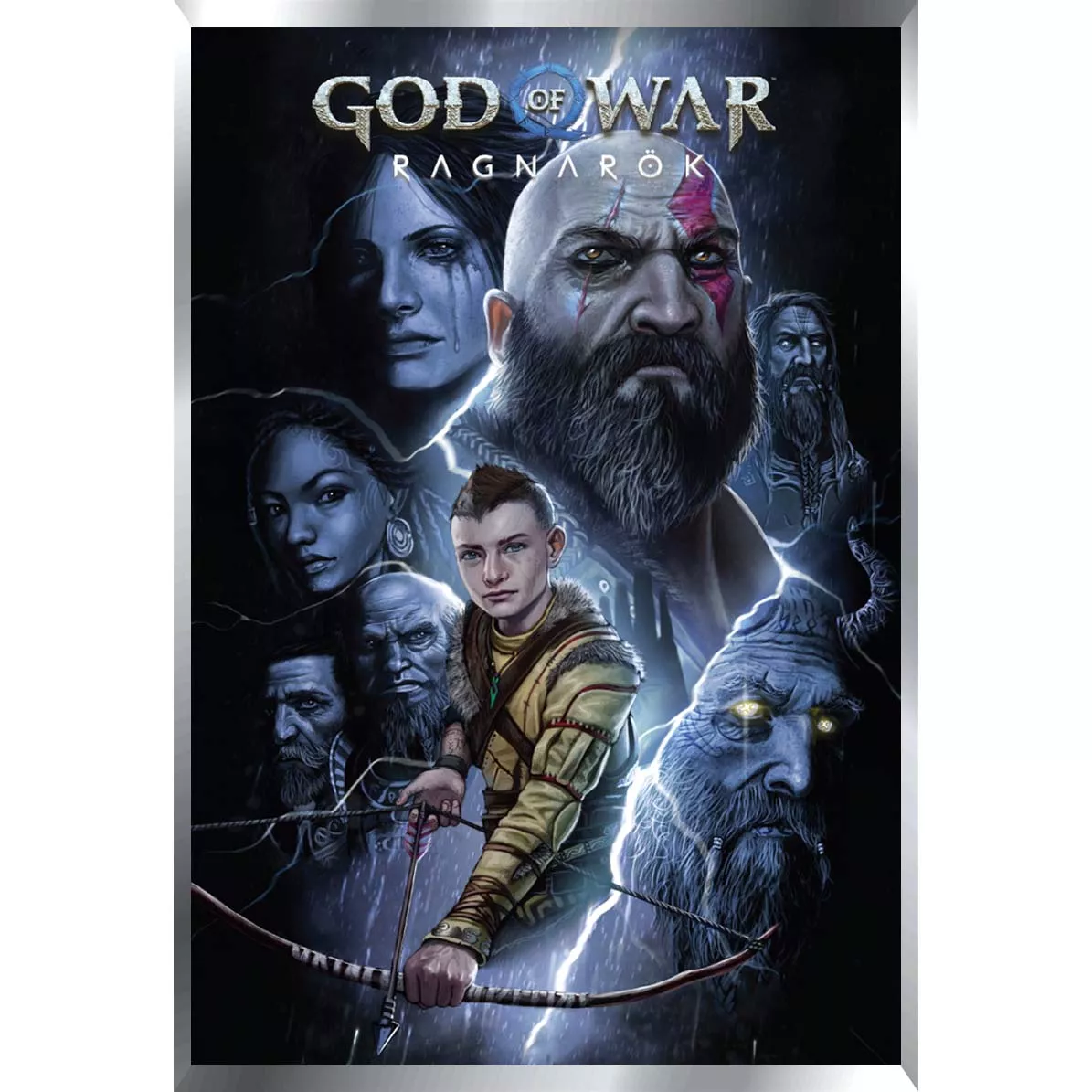 God Of War Posters Metalizados 48 x 33cm