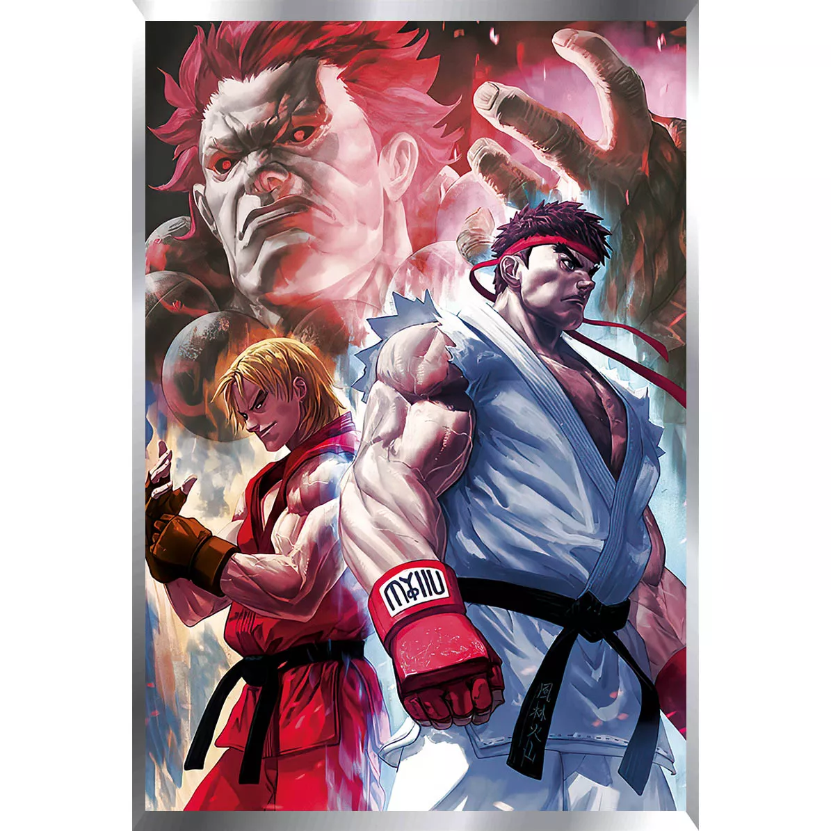 Street Fighter Posters Metalizados 48 x 33cm