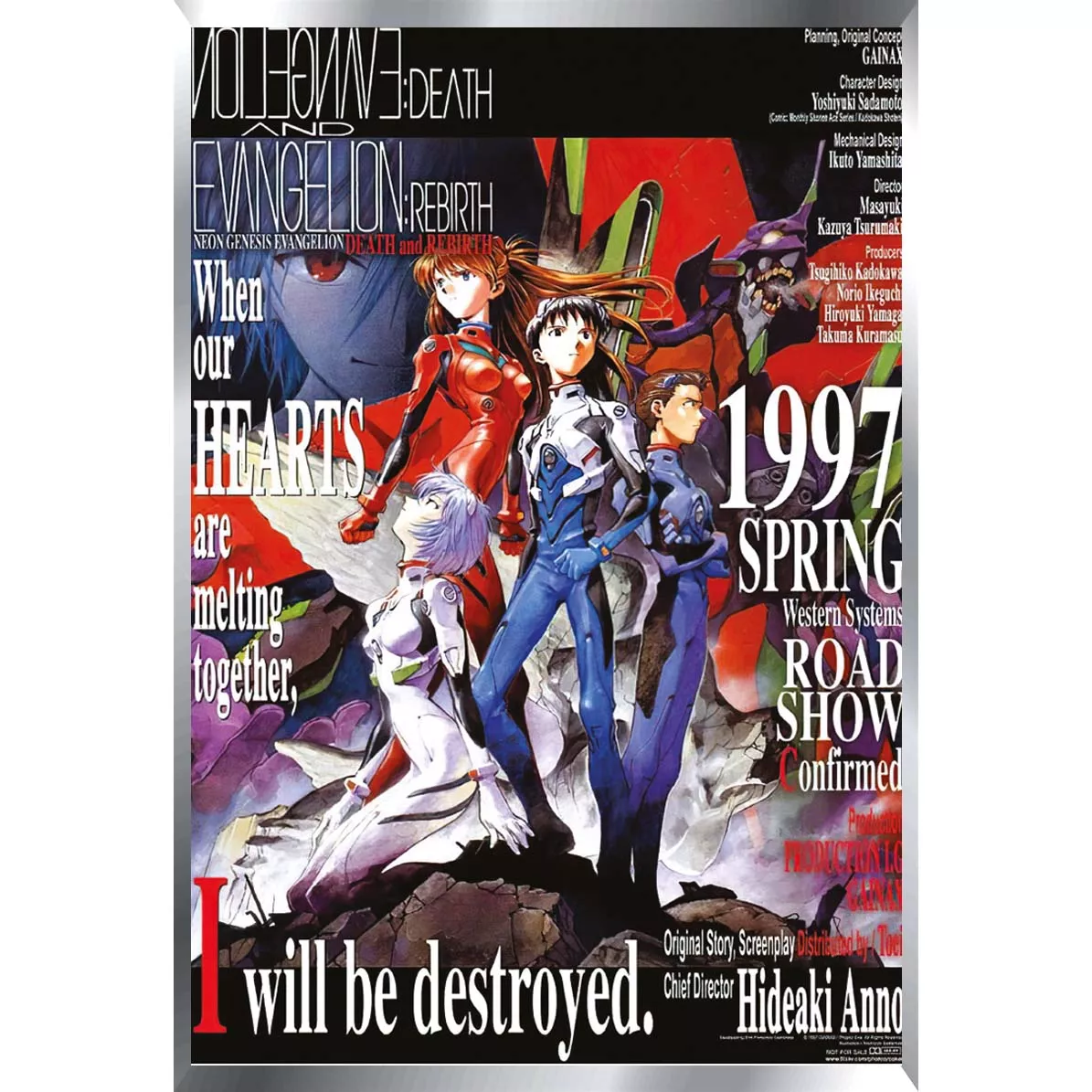 Neon Genesis Evangelion Posters Metalizados 48 x 33cm