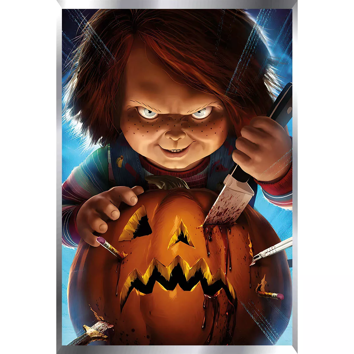 Jason Chucky Freddy Krueger Saw Myers Posters Metalizados 48x33cm