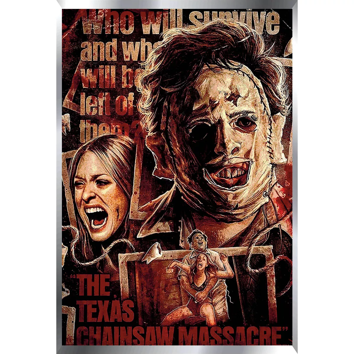 Jason Chucky Freddy Krueger Saw Myers Posters Metalizados 48x33cm