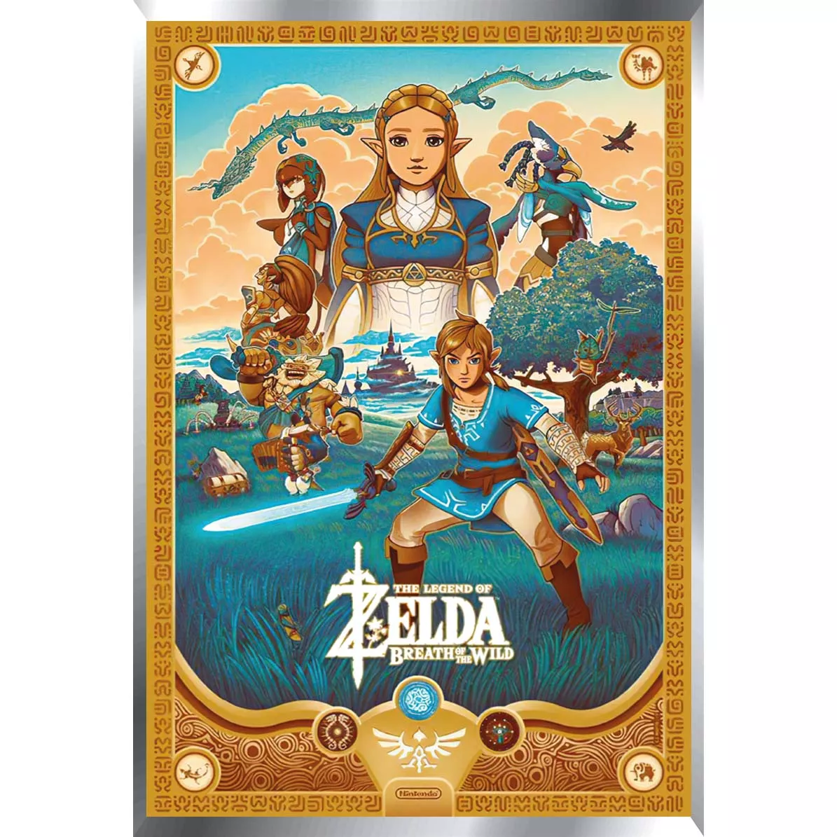 Zelda Posters Metalizados 48 x 33cm
