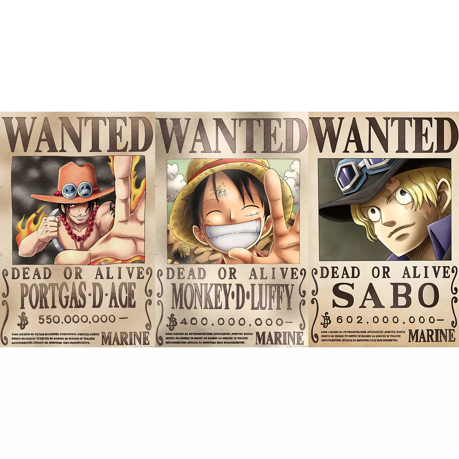 One Piece Cartel Recompensa Poster Lenticular 3D Tamaño 29.5 x 39.5