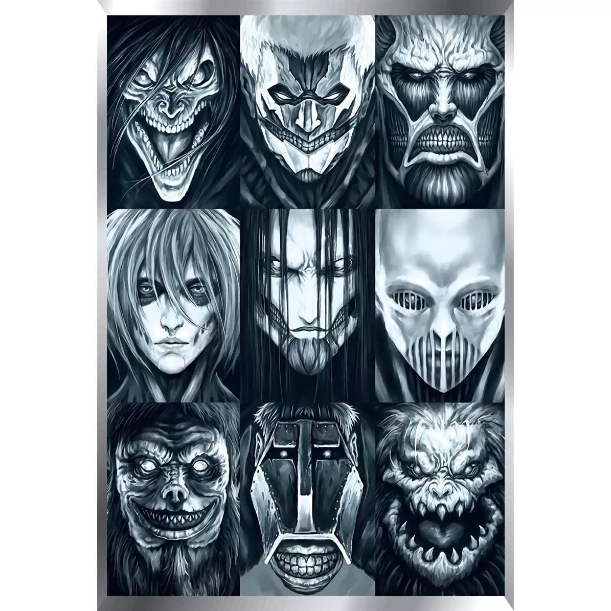 Ataque de los Titanes Posters Metalizados 48 x 33cm