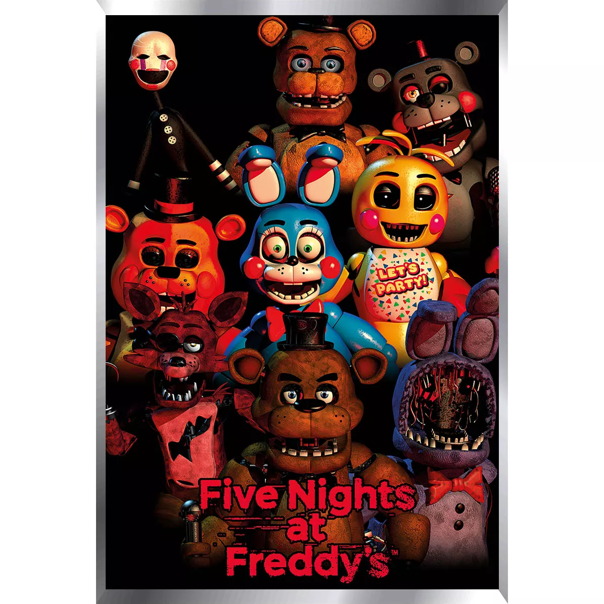 Five Nights at Freddy's Posters Metalizados 48 x 33cm M2