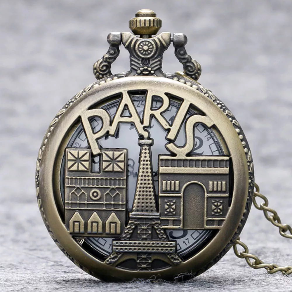 Paris Reloj de Bolsillo Vintage Collar