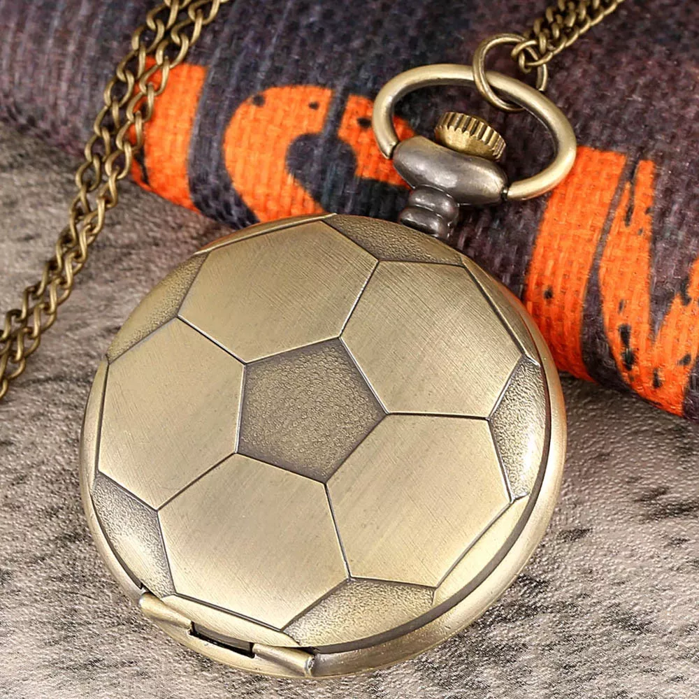 Futbol Balón Reloj de Bolsillo Vintage Collar