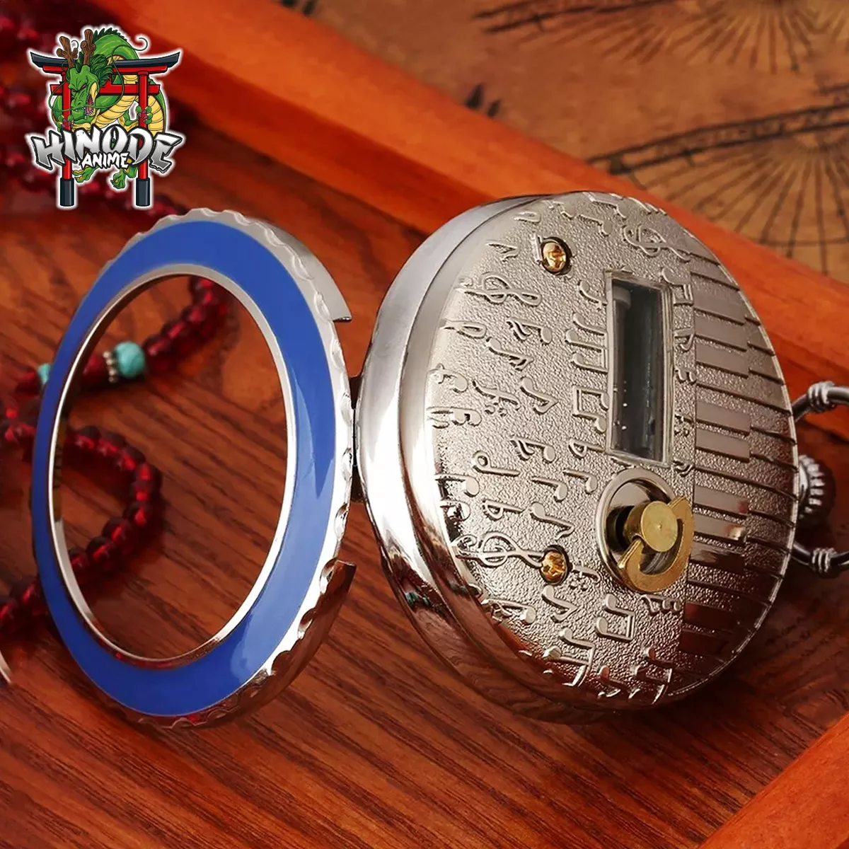 Harry Potter Reloj de Bolsillo Azul Con Caja Musical A Cuerda M2