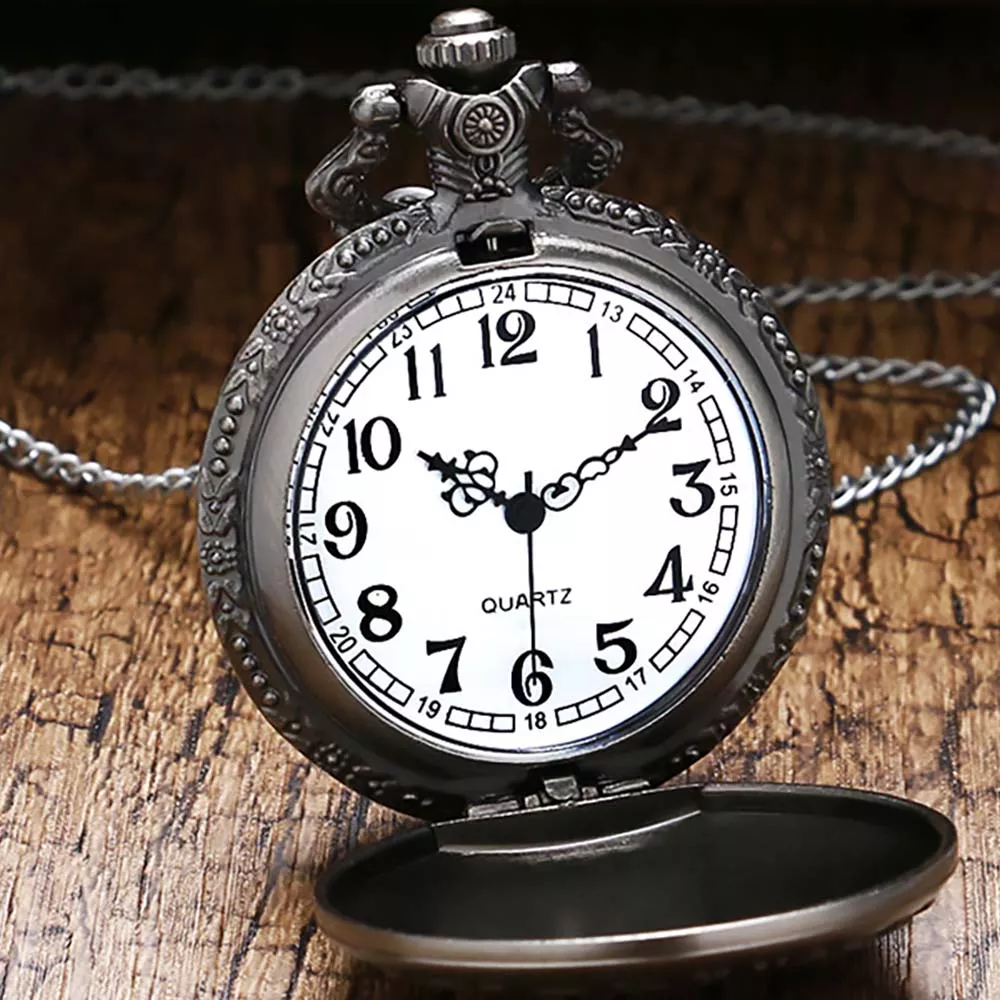 Death Note Shinigami Reloj de Bolsillo Vintaje Collar