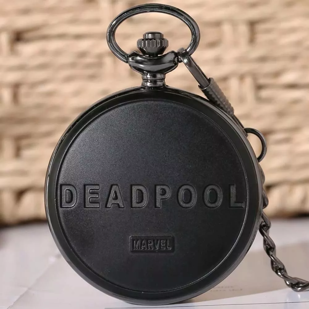 Marvel Deadpool Mascara Reloj de Bolsillo Vintage Collar