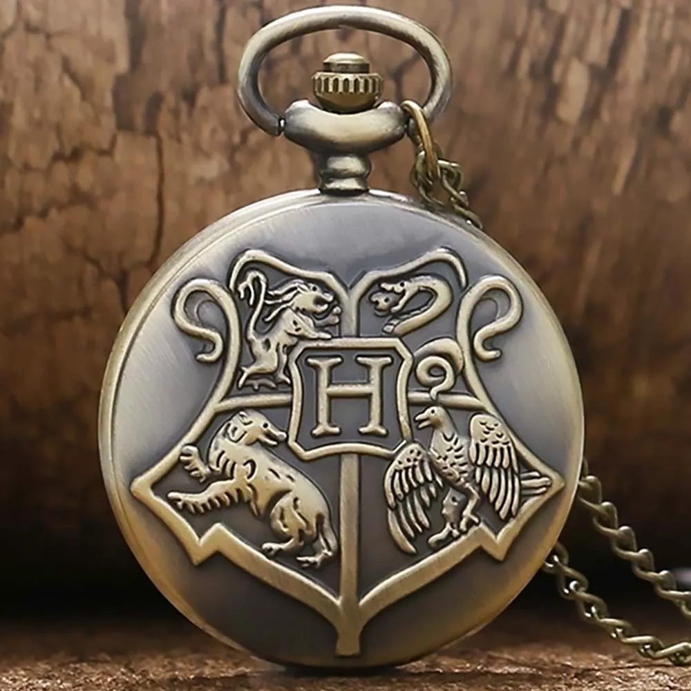 Harry Potter Hogwarts M2 Reloj de Bolsillo Vintage Collar