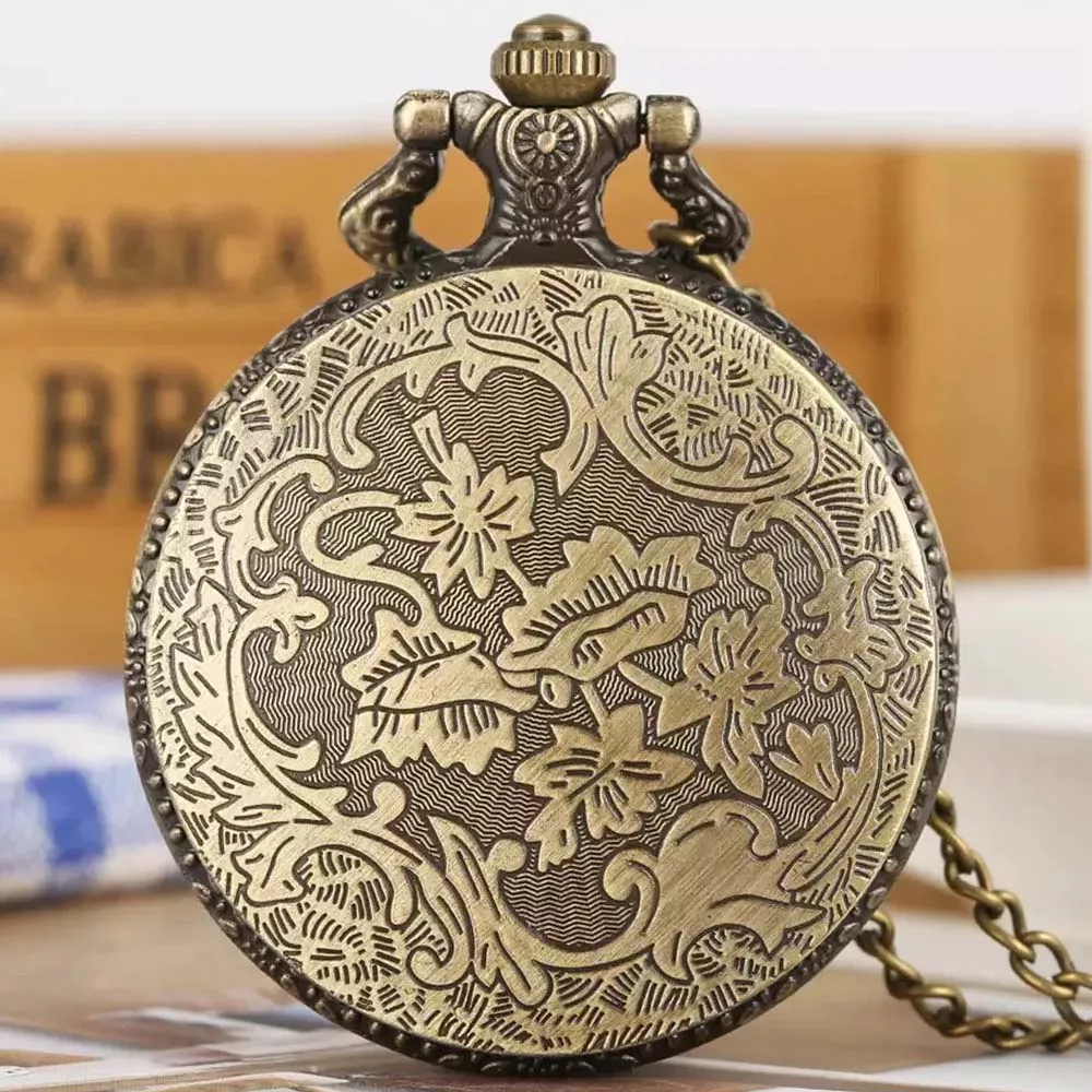 Harry Potter Hufflepuff Reloj de Bolsillo Vintage Collar