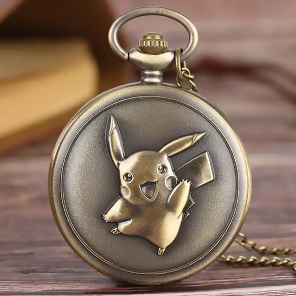 Pokémon Pikachu Reloj de Bolsillo Vintage Collar