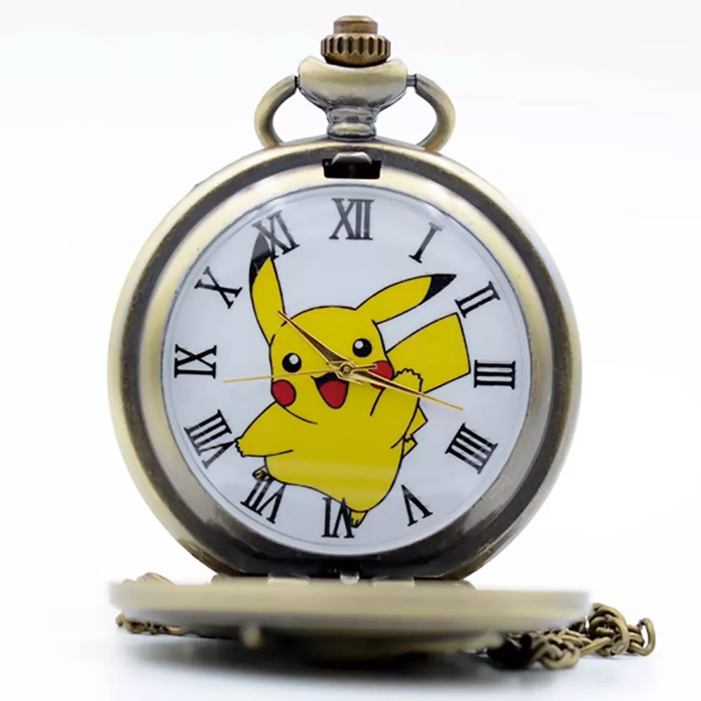 Pokémon Pikachu Reloj de Bolsillo Vintage Collar